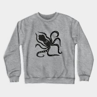 Minoan Octopus Linoprint Crewneck Sweatshirt